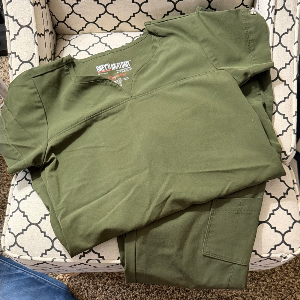 Grey's Anatomy Olive Scrub Ensemble